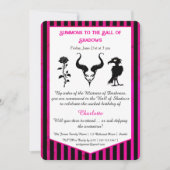 Invitation Shadow Ball Dark Fantasy Birthday Design Script (Devant)