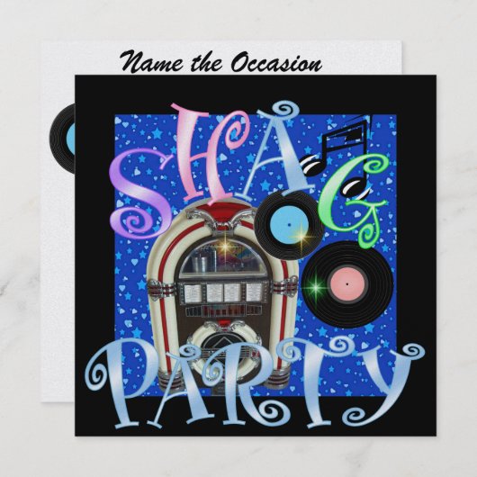 Invitation Shag - SRF (Devant / Derrière)