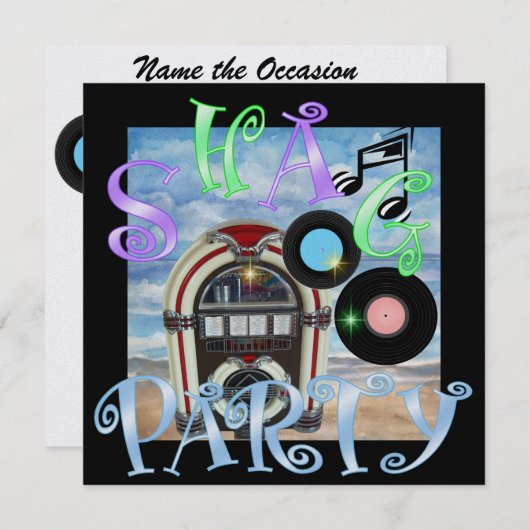 Invitation Shag - SRF (Devant / Derrière)