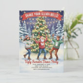 Invitation Shake Your Sleigh Bells Ugly Sweater Dance Party  (Debout devant)