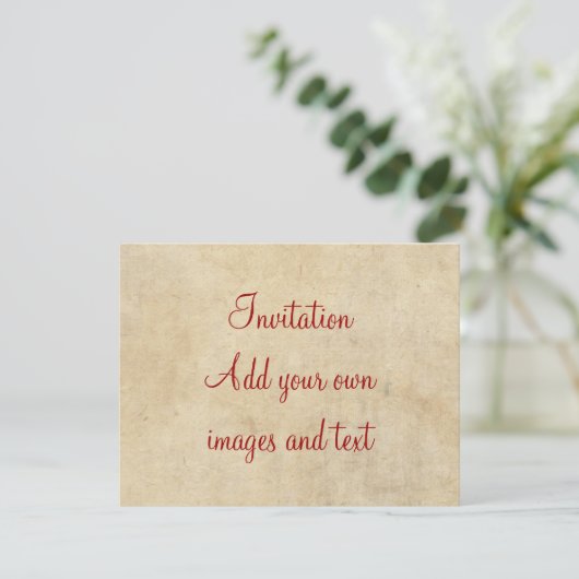 Invitation Shakespeare Sonnet 60 (LX) sur parchemin (Debout devant)