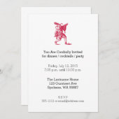 Invitation Shakespearean Jester (Devant / Derrière)