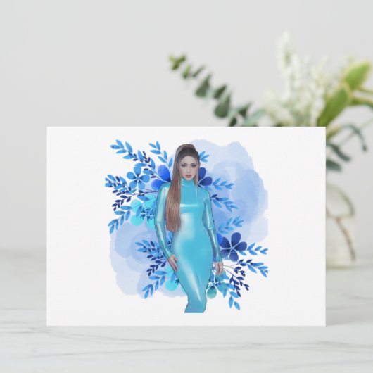 Invitation Shakira Blue (Debout devant)