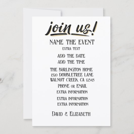 INVITATION SHALOM (Dos)