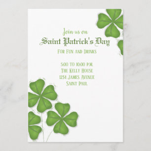 Invitation shamrock