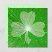 Invitation Shamrock (Devant / Derrière)