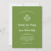 Invitation Shamrock Celtic Knot Mariage 2 (Devant)