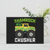 Invitation Shamrock Croiseur Monster Camion St Patrick's Day (Debout devant)