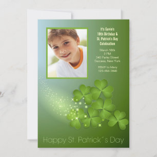 Invitation Shamrock de la Saint-Patrick