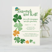 Invitation Shamrock de la Saint-Patrick (Debout devant)