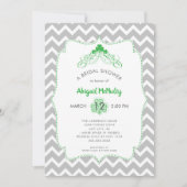 Invitation Shamrock de la Saint Patrick Fête de l'mariée IRLA (Devant)