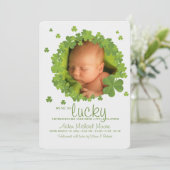 Invitation shamrock Frame (Debout devant)