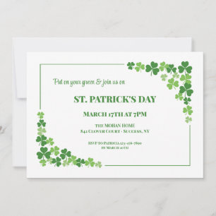 Invitation shamrock Frame