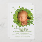 Invitation shamrock Frame (Devant / Derrière)