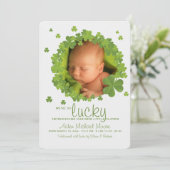 Invitation shamrock Frame (Debout devant)