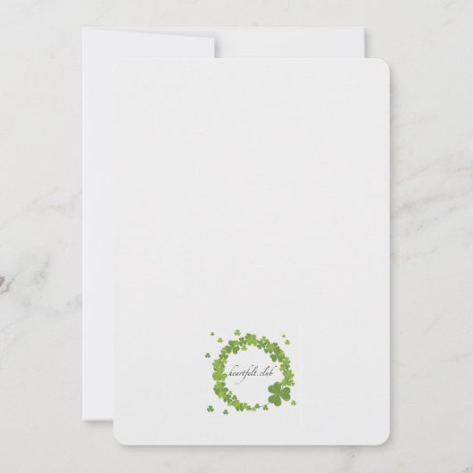 Invitation shamrock Frame (Dos)