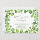 Invitation Shamrock irlandaise amusante à une douc (Devant)