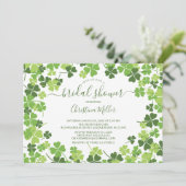 Invitation Shamrock irlandaise amusante à une douc (Debout devant)