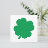 Invitation Shamrock vert (Debout devant)