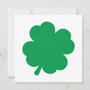 Invitation Shamrock vert
