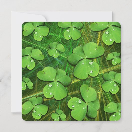 Invitation Shamrock vert St Patrick iPhone 5 Coque-Mate (Devant)