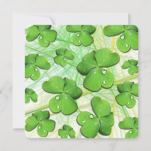 Invitation Shamrock vert St Patrick iPhone 5 Coque-Mate (Devant)