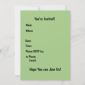 Invitation Shamrocks à motifs (Dos)