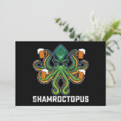 Invitation Shamroctopus Octopus Lover St Patrick's Day (Debout devant)