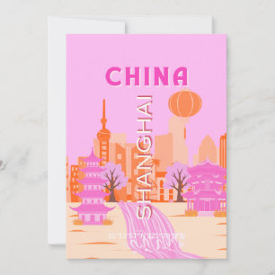 Invitation Shanghai Chine Rose Voyage Art