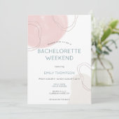 Invitation Shapes Lines Itinéraire Bachelorette Party Week-en (Debout devant)