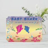 Invitation Shark 🦈 Anniversaire Bébé Ocean Party Enfants Amu (Debout devant)
