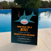 Invitation Shark Bite N'Importe Quel Âge Anniversaire