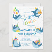 Invitation Shark-Tastic Tous les âges fête d'anniversaire (Devant)