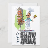 Invitation Shawarma Arabe Aliments Funny Lingerie Funny Linga (Devant)