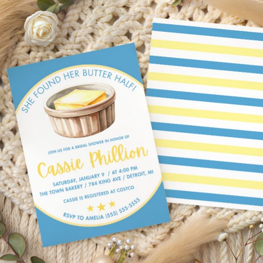 Invitation She Found her Butter Half Bridal Shower