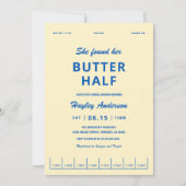 Invitation She Found Her Butter Half Bridal Shower (Devant)