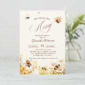 Invitation She found her honey Bee bridal shower (Debout devant)