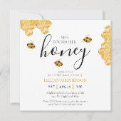 Invitation She Found Her Honey Bee Themed Bridal Shower (Devant)