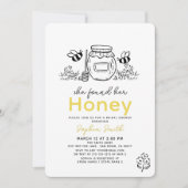 Invitation She found her Honey Hand-drawn Bridal Shower (Devant)