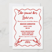 Invitation She Found Her Lobster Nautical Bridal Shower (Devant)