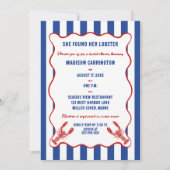 Invitation She Found Her Lobster Nautical Bridal Shower (Devant)