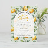 Invitation She Found Her Main Squeeze Bridal Shower (Debout devant)