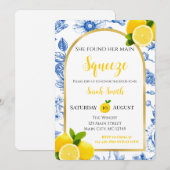 Invitation She Found Her Main Squeeze Bridal Shower (Devant / Derrière)