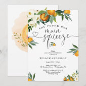 Invitation She Found Her Main Squeeze Bridal Shower (Devant / Derrière)