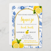 Invitation She Found Her Main Squeeze Bridal Shower Invitatio (Devant / Derrière)