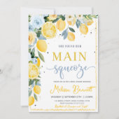 Invitation She Found Her Main Squeeze Lemon Bridal Shower  (Devant)