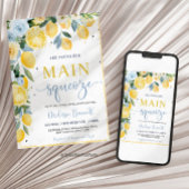 Invitation She Found Her Main Squeeze Lemon Bridal Shower 