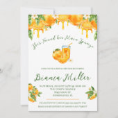 Invitation She Found Her Main Squeeze Orange Bridal Shower (Devant)