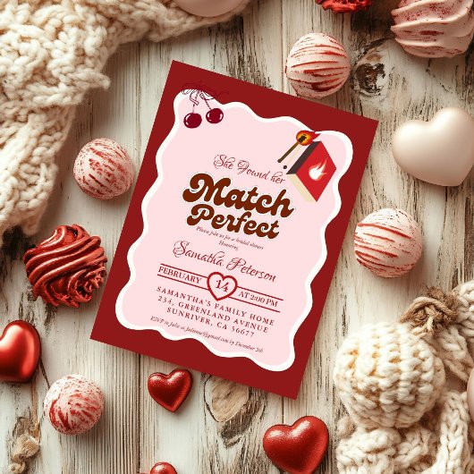 Invitation She found her match Bridal Shower