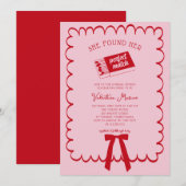 Invitation She Found Her Perfect Match Doodle Bridal Shower  (Devant / Derrière)